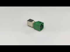 Tipo montagem do ângulo direito de cor verde do código-e do conector de FAKRA HSD do PWB