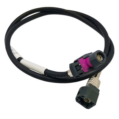 GPS Bluetooth HSD Pigtail Coaxial Cable , 4 Pin LVDS FAKRA Coaxial Cable Assemblies