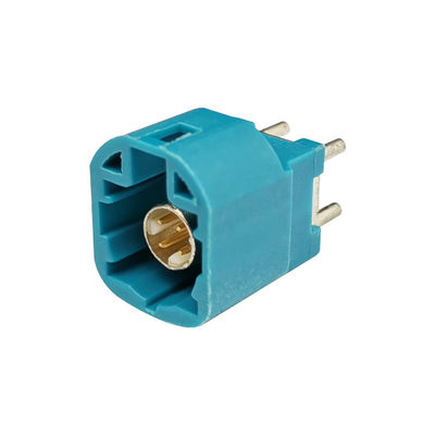 Automotive Straight FAKRA Z Connector , PCB Mount FAKRA Code Z