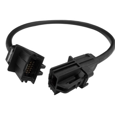 Black 12 Pin HSD LVDS Extension Cable Durable For Automotive