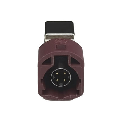FAKRA HSD LVDS 4Pin Connector For Car Radio Controlled Parking Heating