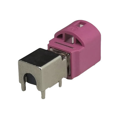 PCB Mount Automotive FAKRA HSD LVDS 4Pin Connector 90 Degree Plugs