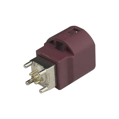 PCB Mount FAKRA HSD Connector For Vehicle GSM Signal Transmission