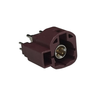 PCB Mount FAKRA HSD Connector For Vehicle GSM Signal Transmission