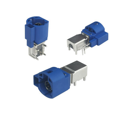 FAKRA HSD PCB Mount Connector For Vehicle GSM Signal Transmission