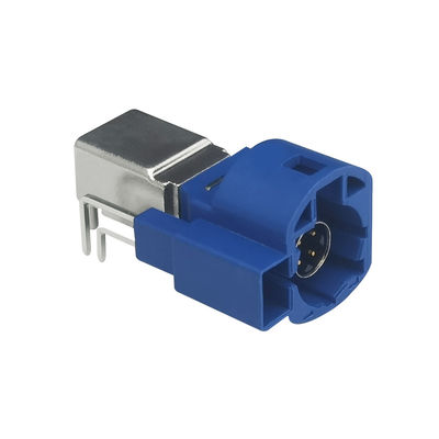 FAKRA HSD PCB Mount Connector For Vehicle GSM Signal Transmission