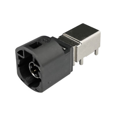 FAKRA HSD Conector Plug Automóvel ângulo direito Código A 4Pin PCB Mount